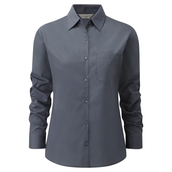 Russell Collection Ladies/Womens Long Sleeve Shirt