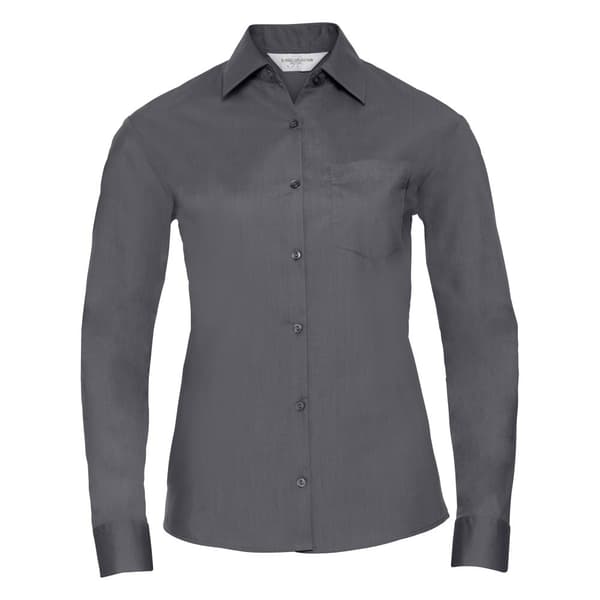 Russell Collection Ladies/Womens Long Sleeve Shirt