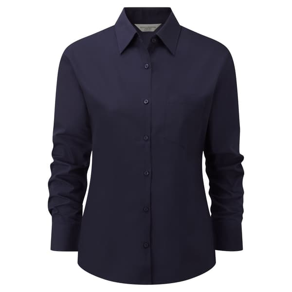 Russell Collection Ladies/Womens Long Sleeve Shirt