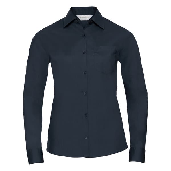 Russell Collection Ladies/Womens Long Sleeve Shirt