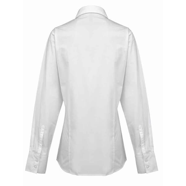 Premier Kvinnor/Damer Supreme Heavy Poplin långärmad arbetsskjorta med lång ärm