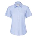 Miniatyrbilde 1 av 3: Russell Collection Ladies/Womens Short Sleeve Easy Care Oxford Shirt