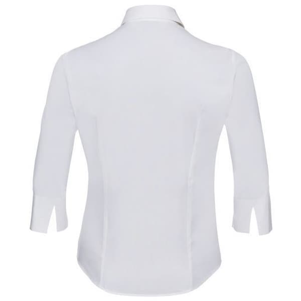 Russell Collection Ladies/Womens 3/4-ärmad skjorta med lätt skötsel som är lätt att sköta