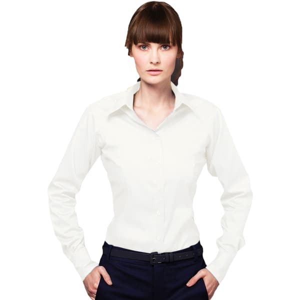 Kustom Kit Ladies Corporate Long Sleeve Oxford Shirt