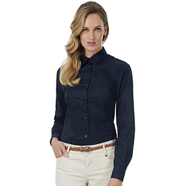 B&C Womens/Ladies Sharp Twill Long Sleeve Shirt
