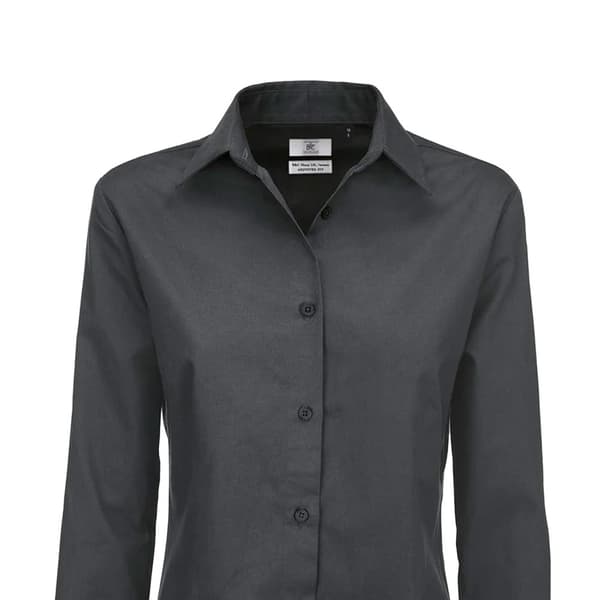 B&C Womens/Ladies Sharp Twill Long Sleeve Shirt