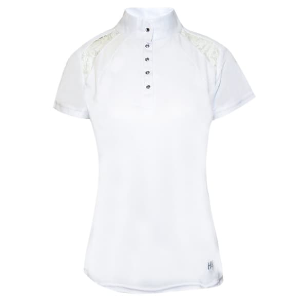 HyFASHION Womens/Ladies Laila Lace Show Shirt med spets White XL