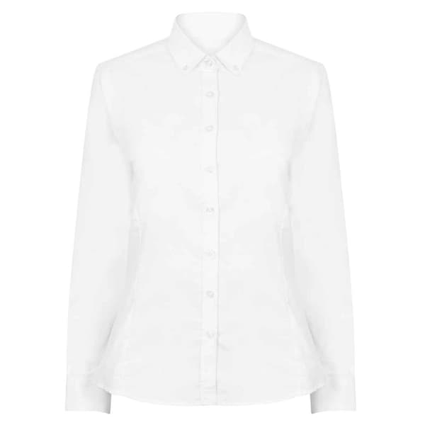 Henbury Womens/Ladies Modern Long Sleeve Oxford Shirt