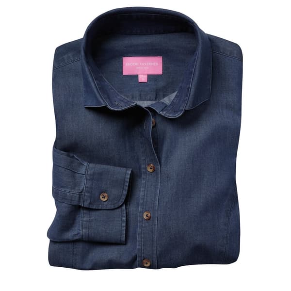 Brook Taverner Womens/Ladies Banff Long Sleeve Chambray Shirt