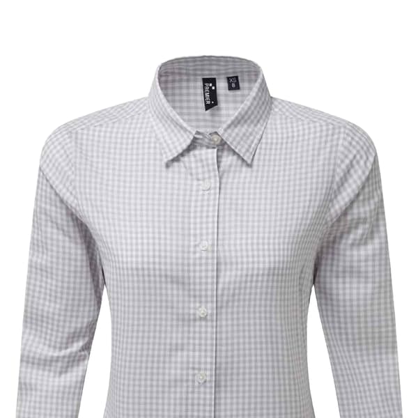 Premier Womens/Ladies Maxton Check Long Sleeve Shirt