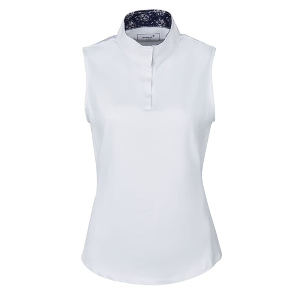 Dublin Dame/Damer Ria ærmeløs konkurrence skjorte uden ærmer White/Navy XL