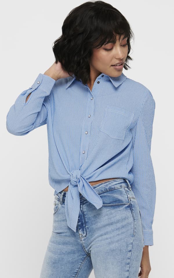 Only - onlLecey Stripe Knot Shirt