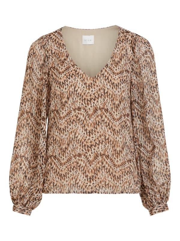 Vila - Visunara LS Top Liza Print
