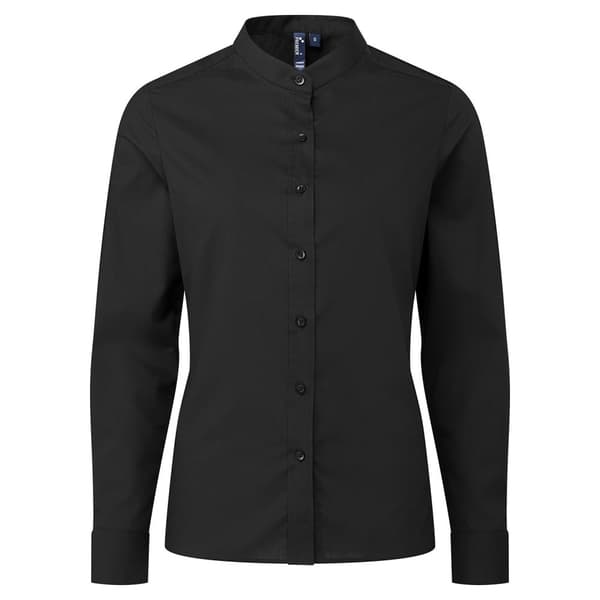 Premier Womens/Ladies Grandad Collar Formal Shirt