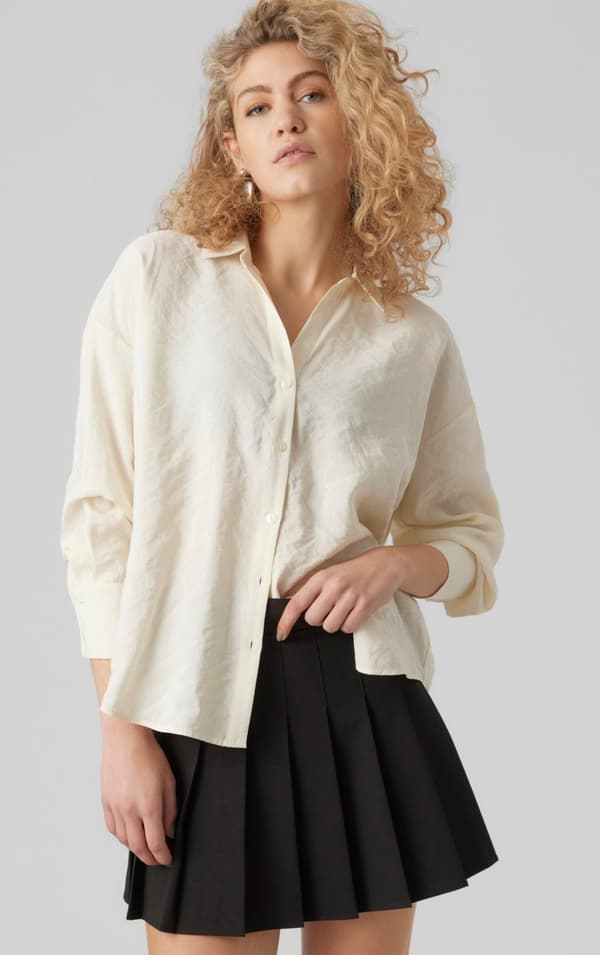 Vero Moda - vmQueeny LS Oversize Shirt