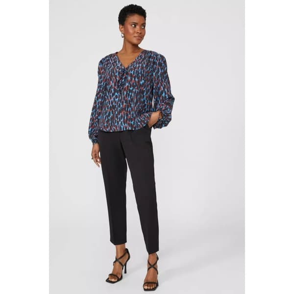 Principles Womens/Ladies Petite Printed V Neck Blouse