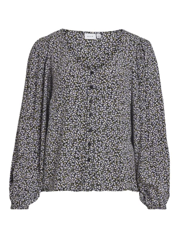 Vila - Vifini V-neck LS Top Alini Print