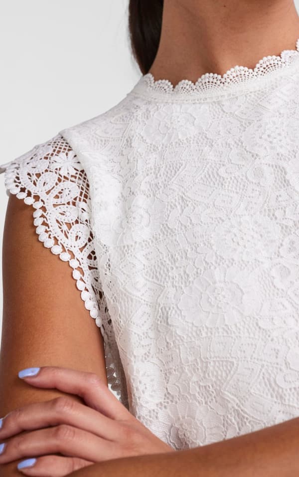 Pieces - pcOlline SL Lace Top