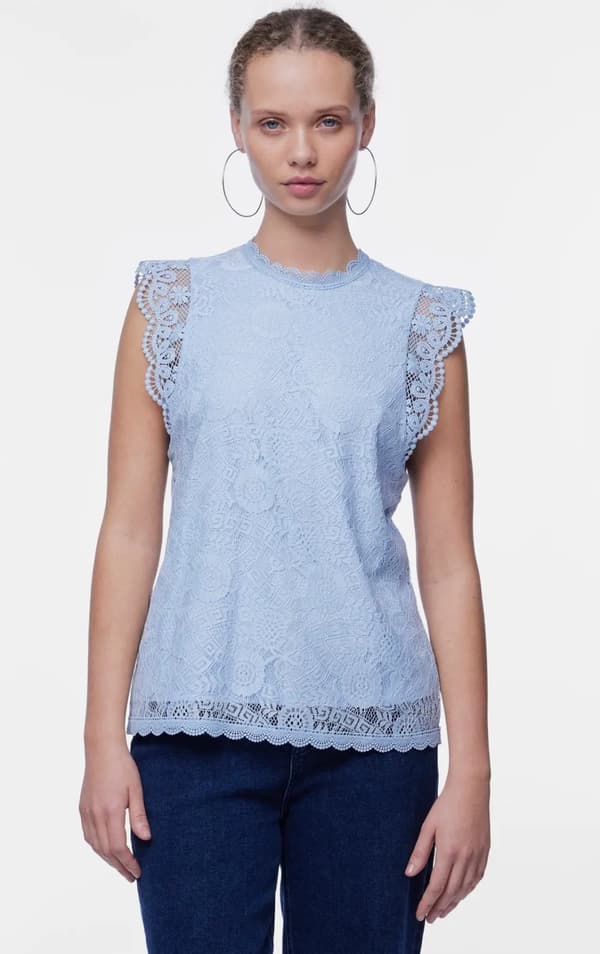 Pieces - pcOlline SL Lace Top
