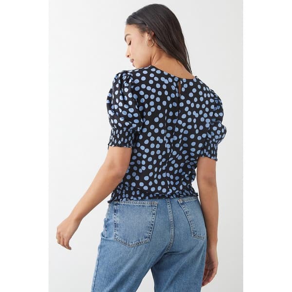 Dorothy Perkins Womens/Ladies Spotted Shirred Hem Blouse