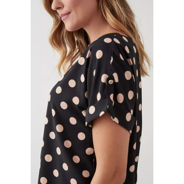 Dorothy Perkins Womens/Ladies Spotted Roll Sleeve Blouse