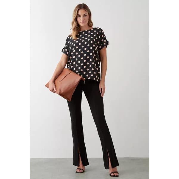 Dorothy Perkins Womens/Ladies Spotted Roll Sleeve Blouse