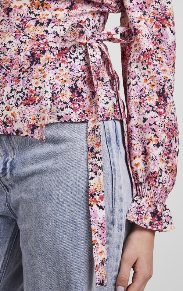 Pieces - pcBruna LS Wrap Top