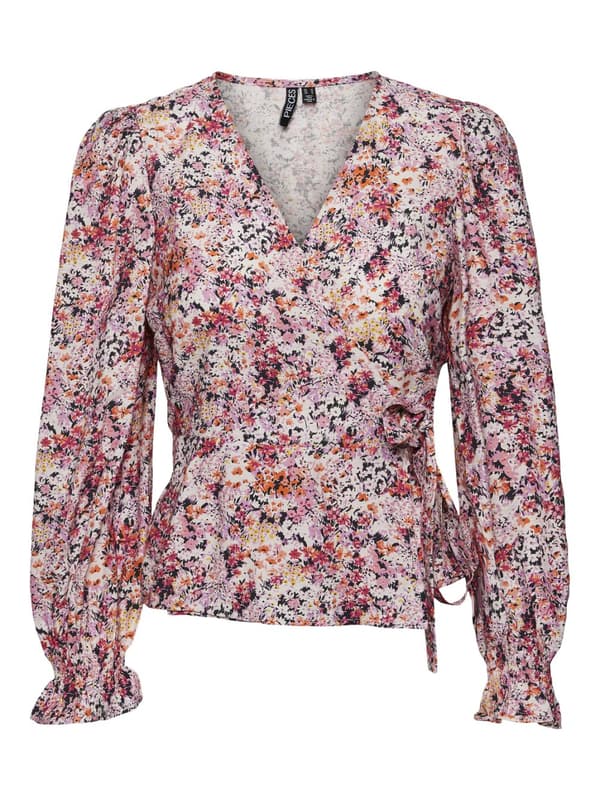 Pieces - pcBruna LS Wrap Top