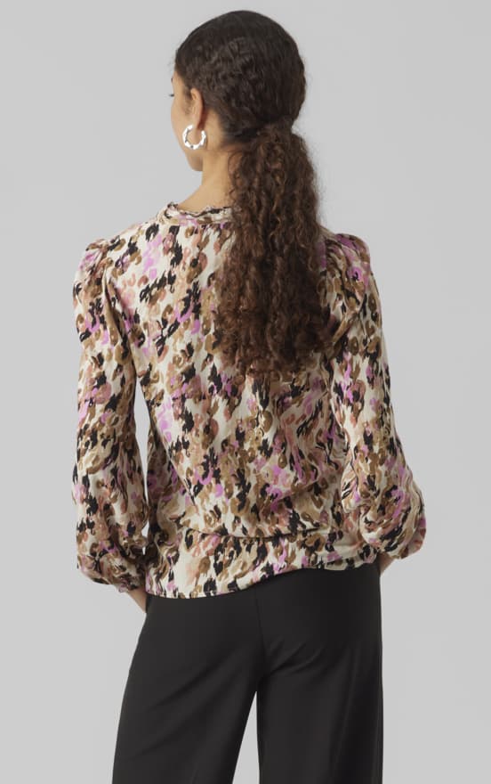 Vero Moda - vmEasy Volume LS Top Ina Print