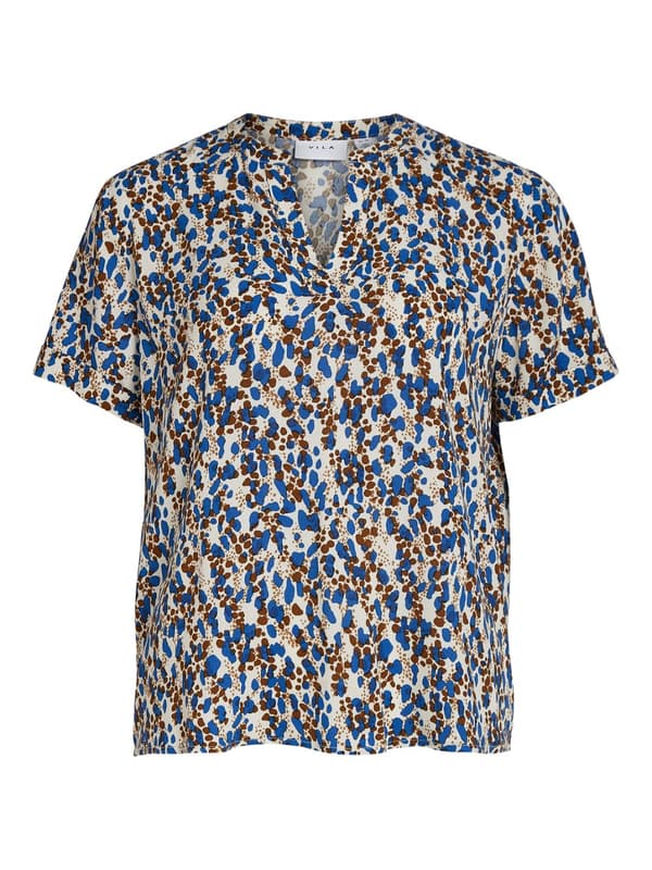Vila - Vimoashly V-neck SS Top