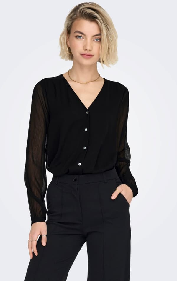 Only - onlLuna LS V-neck Top