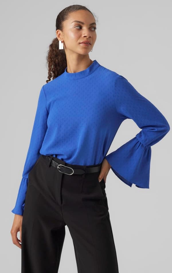 Vero Moda - vmTeen LS Top Blå XS