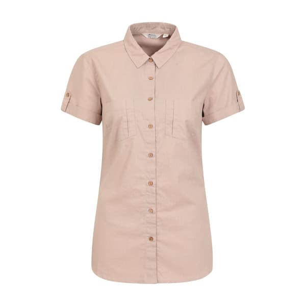 Mountain Warehouse Kvinnor/Damer Coconut kortärmad skjorta Beige 16 UK