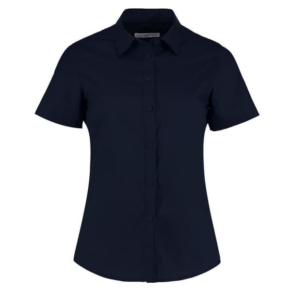 Kustom Kit Womens/Ladies Poplin Tailored Short-Sleeved Shirt