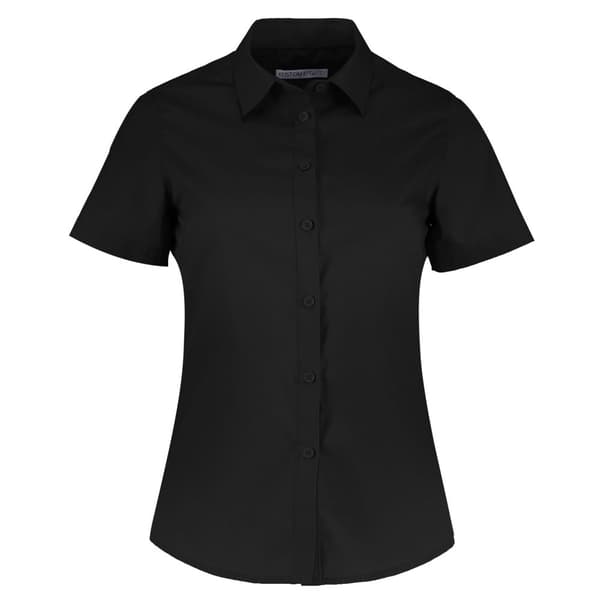 Kustom Kit Womens/Ladies Poplin Tailored Short-Sleeved Shirt