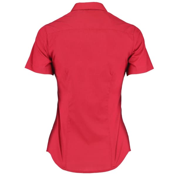 Kustom Kit Womens/Ladies Poplin Tailored Short-Sleeved Shirt