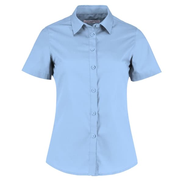 Kustom Kit Womens/Ladies Poplin Tailored Short-Sleeved Shirt