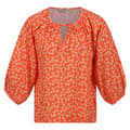 Miniatyrbilde 1 av 5: Regatta Womens/Ladies Orla Kiely Parsley Tie Neck Blouse