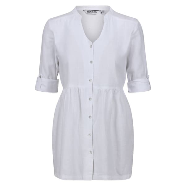 Regatta Womens/Ladies Nemora Textured Cotton Blouse White 20 UK