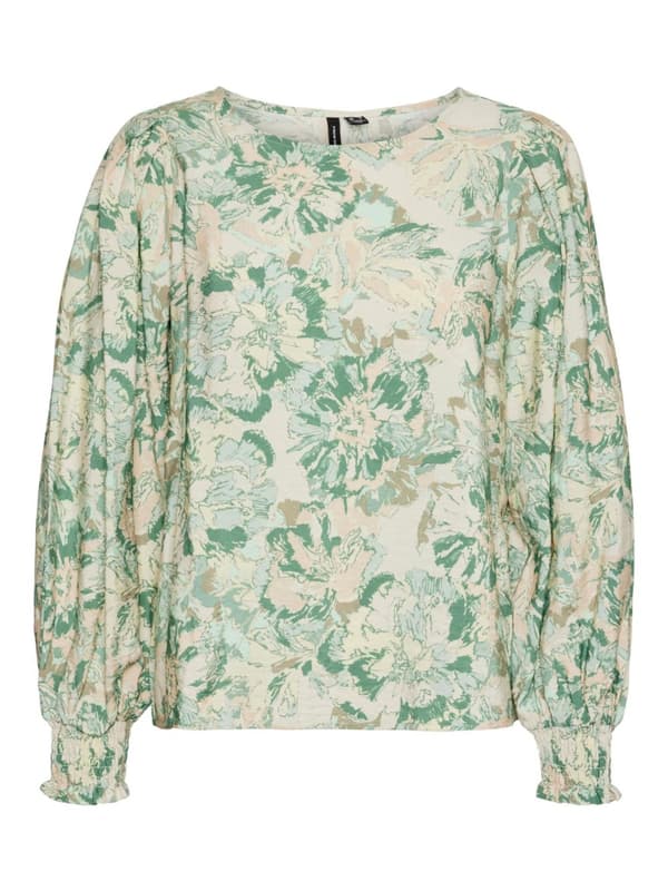 Vero Moda - vmElis Ella LS Top Beige S