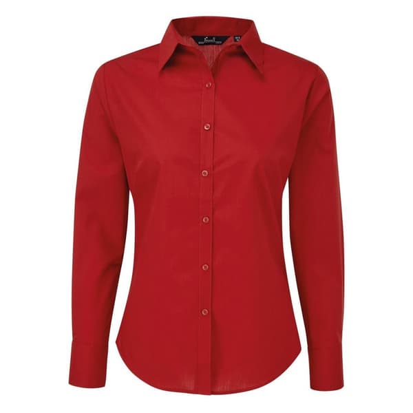 Premier Womens/Ladies Long-Sleeved Shirt