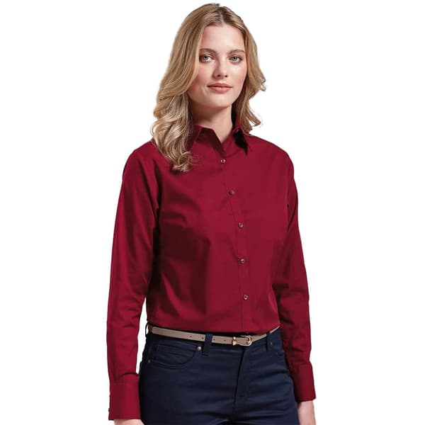 Premier Womens/Ladies Long-Sleeved Shirt