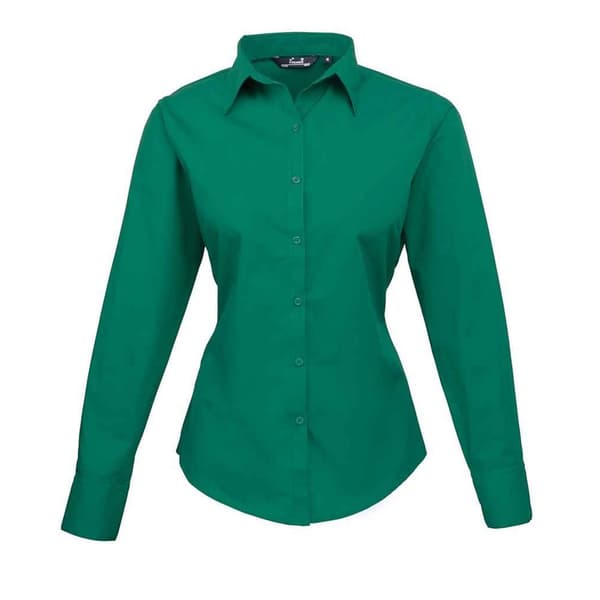 Premier Womens/Ladies Long-Sleeved Shirt