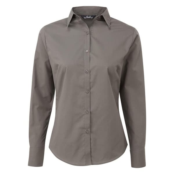 Premier Womens/Ladies Long-Sleeved Shirt