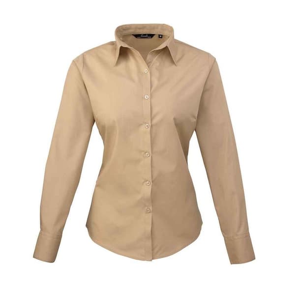 Premier Womens/Ladies Long-Sleeved Shirt