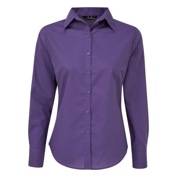 Premier Womens/Ladies Long-Sleeved Shirt