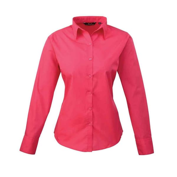 Premier Womens/Ladies Long-Sleeved Shirt