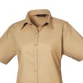 Pikkukuva 2 / 2: Premier Womens/Ladies Poplin Short-Sleeved Blouse