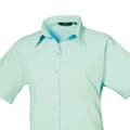 Miniatyrbilde 2 av 2: Premier Womens/Ladies Poplin Short-Sleeved Blouse