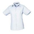 Miniatyrbillede 1 af 2: Premier Womens/Ladies Poplin Short-Sleeved Blouse